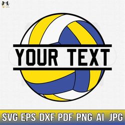 Volleyball Name Svg, Volleyball Ball Svg, Volleyball Ball Vector, Volleyball Cricut, Volleyball Cutfile, Volleyball Svg