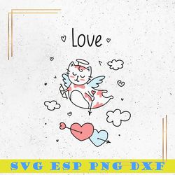 Cupid SVG, Love Is In The Air SVG, Love SVG, Valentine SVG