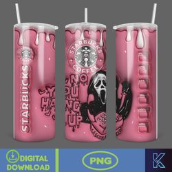 3D Inflated Halloween Season Sublimation Tumbler Design Download PNG, 20 Oz Digital Tumbler Wrap PNG (5)