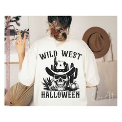 Wild West Halloween Svg Png, Western Svg, Halloween Svg Shirt Design, Western Theme Halloween Party Decor, Cut File Cric