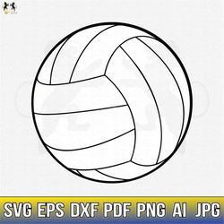 Volleyball Svg, Volleyball Ball Svg, Volleyball Ball Vector, Volleyball Cricut, Volleyball Cutfile, Volleyball Player Sv