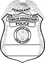 TOWN OF HAVERSTRAN POLICE SERGEANT BADGE VECTOR SVG DXF EPS PNG JPG FILE