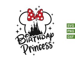 Disney Birthday Princess Svg, Minnie Birthday Svg, Minnie Ears Svg, Disney Magical Birthday Svg