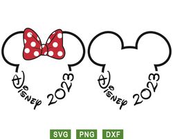 Mickey Mouse Head SVG, Bow svg, Minnie Mouse SVG, Mouse Cut File, Mouse Bow SVG