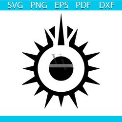 Black sun symbol svg free, star wars svg, logo svg, instant download, silhouette cameo, shirt design, dark side svg, fre
