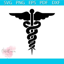 Caduceus svg free, medical svg, nurse svg, digital download, silhouette cameo, shirt design, symbol svg, free vector fil
