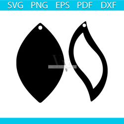 Earrings svg free, tear drop earrings svg, earring svg, instant download, silhouette cameo, free vector files, tear drop