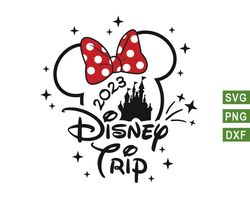 Disney Minnie Family Trip Svg Bundle, Disney Family Vacation Svg, Vacay Mode Svg, Magical Kingdom Svg