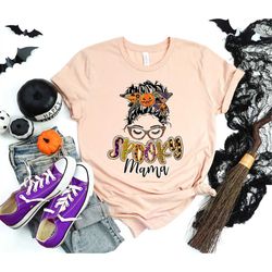 Spooky Mama Shirt, Spooky Shirt, Mama Shirt, Halloween Mom Shirt, Happy Halloween Shirt, Trick or Treat Shirt, Halloween