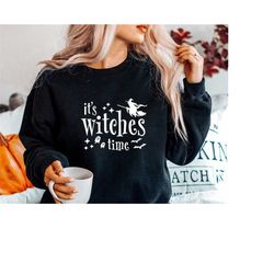 It's Witches Time SVG PNG PDF, Funny Halloween Svg, Sarcastic Svg, Halloween Shirt Svg, Mom Witch Svg, Witches Svg Dxf E