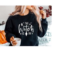 The Witch is In SVG PNG PDF, Funny Halloween Svg, Sarcastic Svg, Halloween Shirt Svg, Witch Svg, Witches Svg Dxf Eps Png