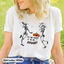 Retro Halloween t-shirt, Vintage spooky season Shirt, Retro Fall Shirt, dancing Skeleton Danceing, iprintasty halloween