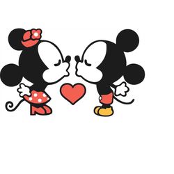 QualityPerfectionUS Digital Download - Mickey and Minnie Mouse - PNG, SVG File for Cricut, HTV, Instant Download
