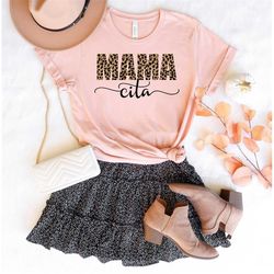 Mamacita Shirt for Mom for Mother's Day Gift, Fiesta T Shirt for Cindo De Mayo, Leopard Mama Tshirt for Women, Women Cin
