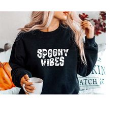 Spooky Vibes SVG PNG PDF, Funny Shirt Design Svg, Halloween Quote Svg, Halloween Sublimation, Halloween Funny Fall Quote