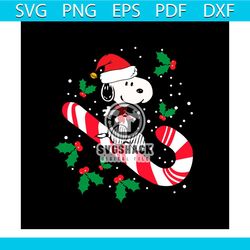 Snoopy Riding The Christmas Candy Svg, Christmas Svg, Snoopy Santa Svg, Peanuts Christmas Svg