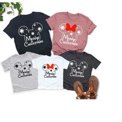Disney Merry Christmas Shirt, Merry Christmas Shirt, Mickey Minnie Christmas Shirt, Cute Christmas Shirt, Disney Christm