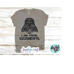 Star Wars SVG Shirt I am Your Grandpa Darth Vader Iron On Cricut Printable Digital Shirt Cut File Star Wars DXF svg PNG