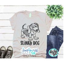 Toy Story SVG Slinky Dog SVG Shirt Silhouette Download Family Shirts Digital Cricut Cut Iron On  Toy Story Vacation Shir
