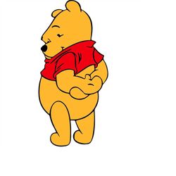 QualityPerfectionUS Digital Download - Winnie the Pooh - PNG, SVG File for Cricut, HTV, Instant Download