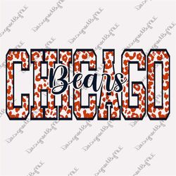 Chicago PNG, SVG, Bears, Leopard Bears, Cheetah Bears, Chicago Bears, Instant Download