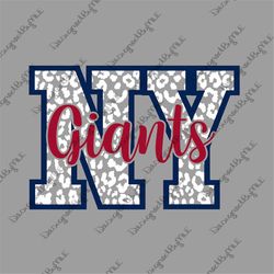 New York SVG, PNG, Giants, Leopard Giants, Cheetah Giants, Instant Download