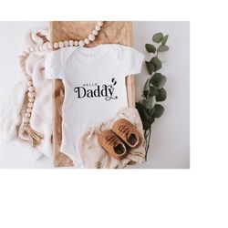Hello Daddy SVG PDF PNG, Pregnancy Announcement Onesie Svg, New Dad Reveal Svg, Gift for Dad Svg, Surprise Baby Announce