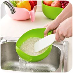 Food Grade Plastic Rice Beans Peas Washing Filter Strainer