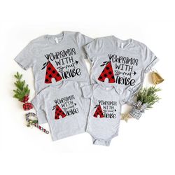 Christmas with My Tribe Shirt, Christmas Buffalo Plaid Shirt, Christmas Shirt, Christmas Family Shirt, Merry Christmas S