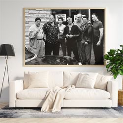 The Sopranos Premium Canvas Art, Tony Soprano HBO Movies & TV Wall Art, Poster, Home Decor, Gift Idea, Framed, Wrapped,