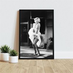Marilyn Monroe Wall Decor Iconic The Seven Year Itch Canvas Home Workplace Artwork