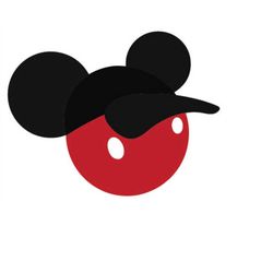 QualityPerfectionUS Digital Download - Mickey Mouse Hat - PNG, SVG File for Cricut, HTV, Instant Download