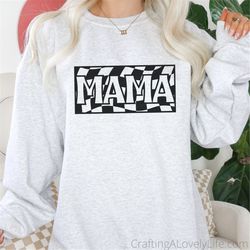 Checkered Mama svg, Retro Mama SVG, Wine Glass svg, Retro svg, Mom Shirt svg, Mothers Day Svg, Mom Coffee Cup Svg, Cool