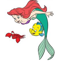 QualityPerfectionUS Digital Download - The Little Mermaid - PNG, SVG File for Cricut, HTV, Instant Download
