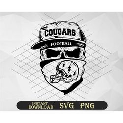 Cougars Football Svg Instant Download