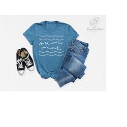 Summer Shirt, Sea Waves Shirt, Waves Shirt, Summer Vacation Shirt, Vacation Shirt, Summer Gifts, Beach Shirt, Beach Vaca