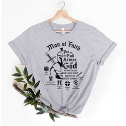 Armor of God Shirt, Ephesians 6, Christian T-shirts, Pastor Shirt, Bible Verse Shirt, Dad Gift, Christian Men Shirt, Pas