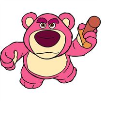 QualityPerfectionUS Digital Download - Toy Story Lots-O'-Huggin' Bear - PNG, SVG File for Cricut, HTV, Instant Download