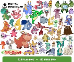Bundle Layered Svg, Lilo and Stitch Svg, Children Svg, Love Svg, Digital Download, Clipart, PNG, SVG, Cricut, Cut File