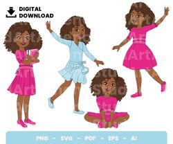 Bundle Layered Svg, Barbie Afro Svg, Afro, Girl Svg, Love Svg, Digital Download, Clipart, PNG, SVG, Cricut, Cut File
