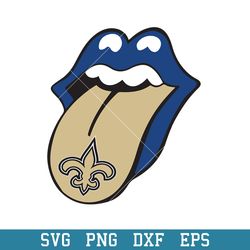 New Orleans Saints Rolling Stoned Svg, New Orleans Saints Svg, NFL Svg, Png Dxf Eps Digital File