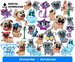 Bundle Layered Svg, Puppy Dog Pals Svg, Children Svg, Love Svg, Digital Download, Clipart, PNG, SVG, Cricut, Cut File
