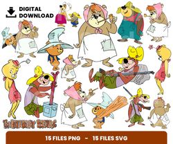 Bundle Layered Svg, The Hillbilly Bears, Children Svg, Love Svg, Digital Download, Clipart, PNG, SVG, Cricut, Cut File