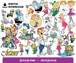 Bundle Layered Svg, The Jetsons Svg, Children Svg, Love Svg, Digital Download, Clipart, PNG, SVG, Cricut, Cut File
