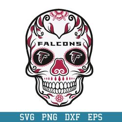 Skull Atlanta Falcons Svg, Atlanta Falcons Svg, NFL Svg, Png Dxf Eps Digital File