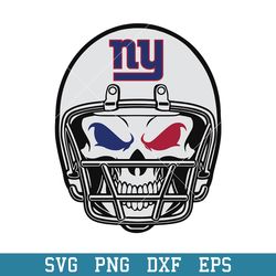 Skull Helmet New York Giants Svg, New York Giants Svg, NFL Svg, Png Dxf Eps Digital File