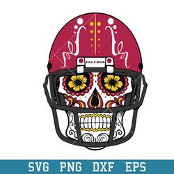 Skull Helmet Patterns Atlanta Falcons Svg, Atlanta Falcons Svg, NFL Svg, Png Dxf Eps Digital File