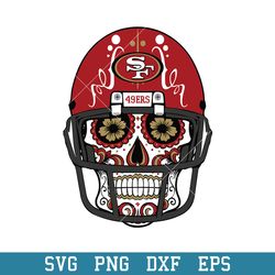 Skull Helmet Patterns San Francisco 49ers Svg. San Francisco 49ers Svg, NFL Svg, Png Dxf Eps Digital File