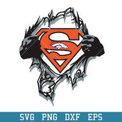 Superman Denver Broncos  Logo Svg, Denver Broncos Svg, NFL Svg, Png Dxf Eps Digital File