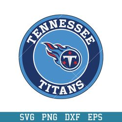 Tennessee Titans Cirlce Logo Svg, Tennessee Titans Svg, NFL Svg, Png Dxf Eps Digital File